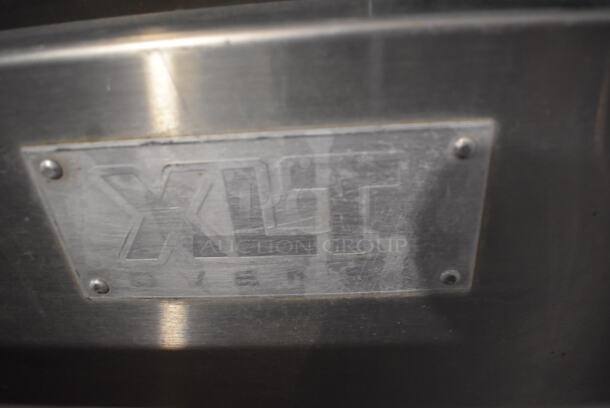 XLT Commercial Stainless Steel Natural Gas Powerd Double Stack Conveyor Oven on Commercial Casters. Door Needs To Be Reattached. 115V - Image 7 of 8