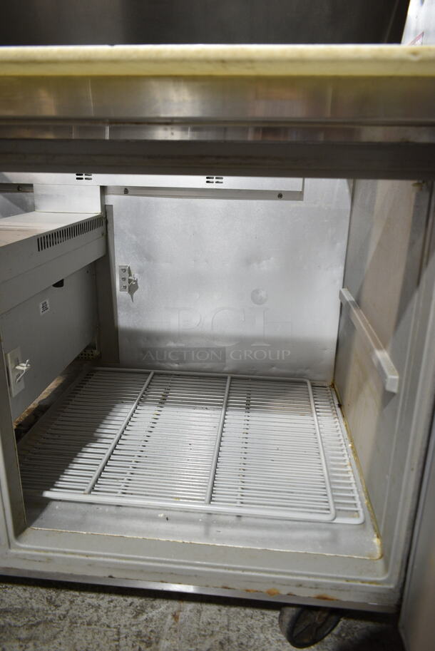 Randell 9045K-7 Stainless Steel Commercial Sandwich Salad Prep Table Bain Marie Mega Top on Commercial Casters. 115 Volts, 1 Phase. Tested and Powers On But Does Not Get Cold - Image 4 of 7