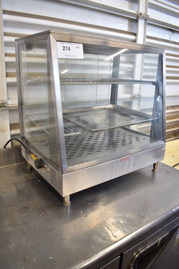 Metal Commercial Countertop Heated Display Case Merchandiser. Tested and Working! - Image 2 of 7