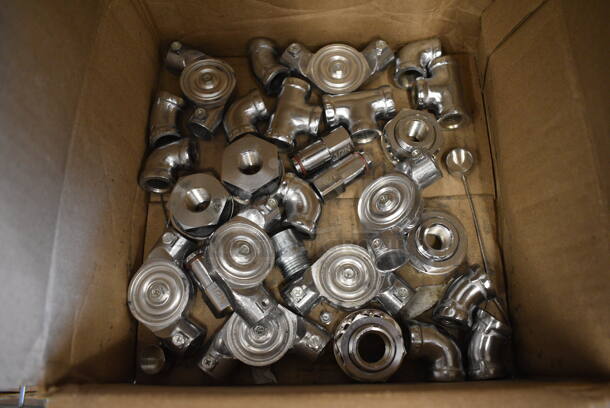 ALL ONE MONEY! Lot of Metal Pieces Including 4 1/2N Ansul Tips - Image 1 of 4