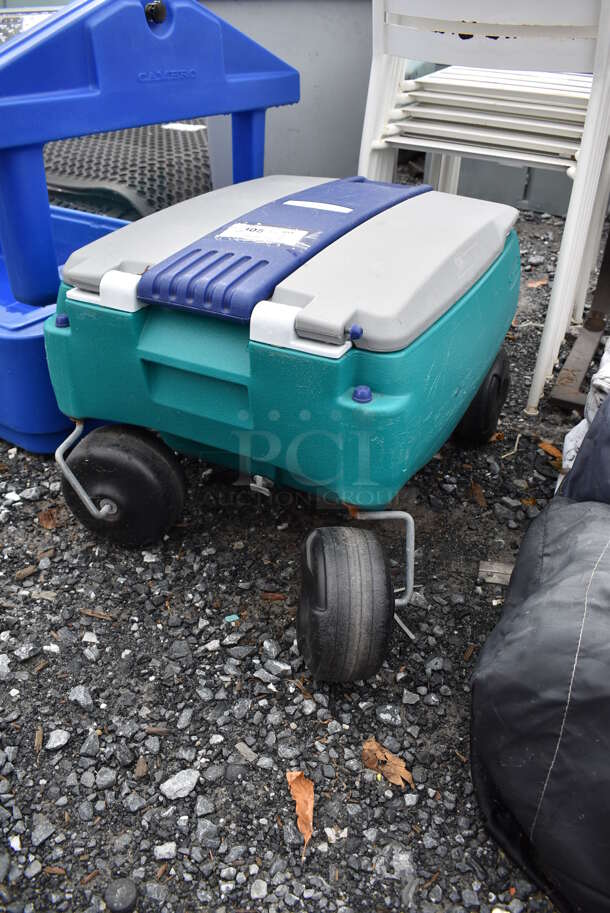 Poly Cart on Casters. 19x28x17 - Image 4 of 5