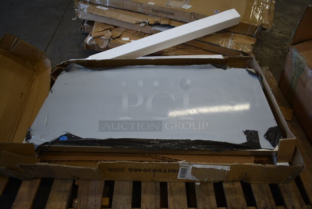 BRAND NEW SCRATCH AND DENT! Steelton 522ETSG3060 Stainless Steel Table w/ Under Shelf. Stock Picture Used as Gallery.  - Image 5 of 8