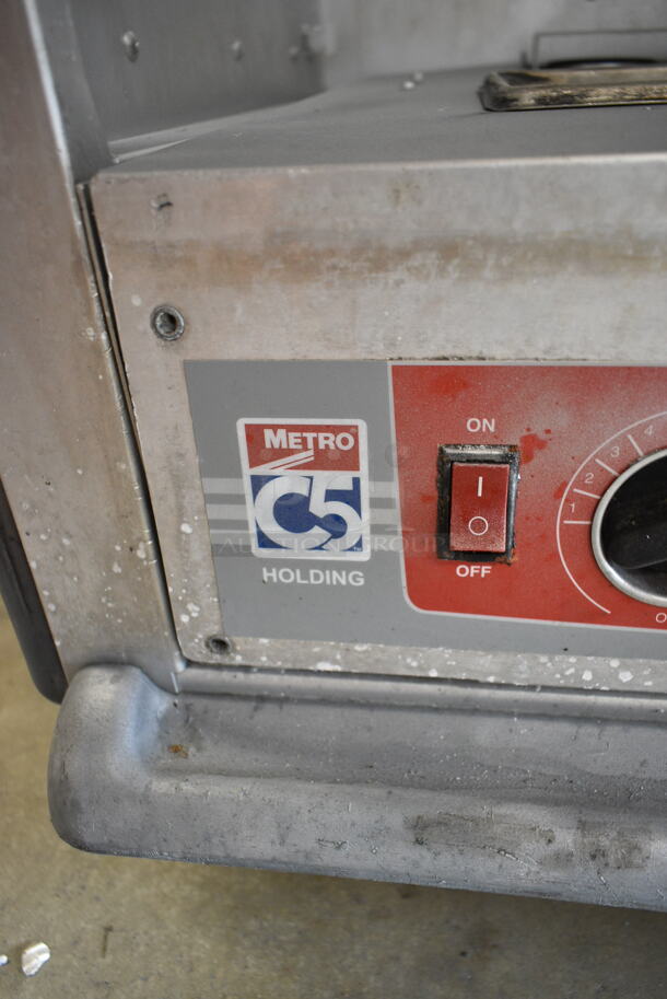 Metro C5 3 Series Metal Single Door Heated Holding Cabinet on Commercial Casters. Cannot Test Due To Damaged Plug - Image 7 of 9