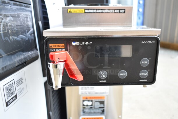 BRAND NEW SCRATCH AND DENT! 2024 Bunn AXIOM-15-3 Stainless Steel Commercial Countertop 38700.0000 Axiom 15-3 Automatic Coffee Brewer with 1 Lower and 2 Upper Warmers. No Brew Basket or Coffee Pot. 120 Volts, 1 Phase.  - Image 5 of 8
