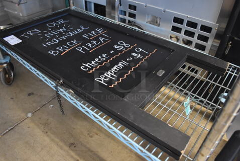 Black A Frame Sidewalk Sign. 20x2x40
