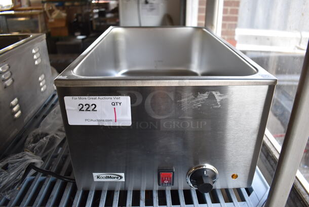BRAND NEW! KoolMore CFW-1 Stainless Steel Commercial Countertop Food Warmer. 110 Volts, 1 Phase. 13.5x23x9.5. Tested and Working!