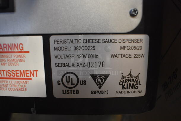 Carnival King 382CD225 Metal Commercial Countertop Cheese Sauce Dispenser. 120 Volts, 1 Phase. 10x16x27. Tested and Working! - Image 5 of 5