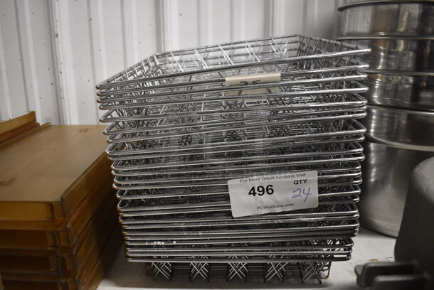 24 Metal Wire Baskets. 11.5x14x2. 24 Times Your Bid! - Image 3 of 3