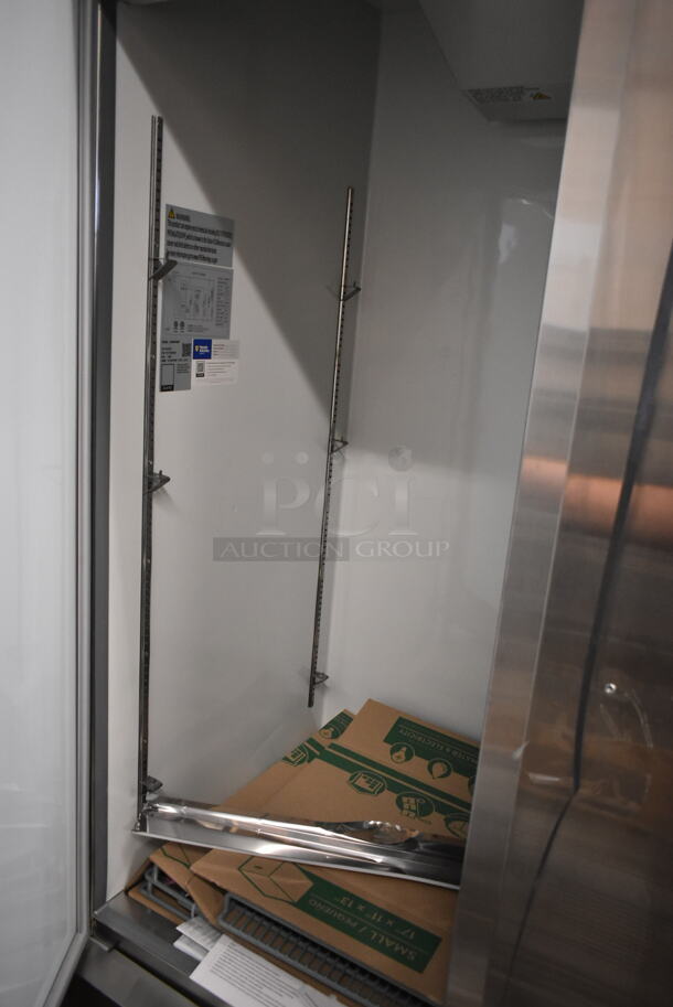 BRAND NEW SCRATCH AND DENT! 2023 Mainstreet 829BMR49R Stainless Steel Commercial 2 Door Reach In Cooler. 115 Volts, 1 Phase. Tested and Powers On But Does Not Get Cold - Image 4 of 8