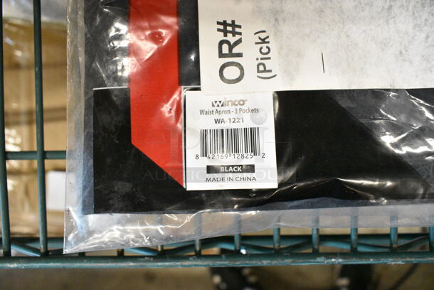14 BRAND NEW! Items Including Winco WA-3129BK Bistro Apron and Winco WA-1221 Waist Apron, Winco UNF-6WL Chef Jacket. 14 Times Your Bid!  - Image 4 of 12