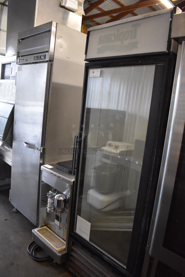 True GDM-23 Metal Commercial Single Door Reach In Cooler Merchandiser. 115 Volts, 1 Phase. 27x31x79. Tested and Does Not Power On - Image 3 of 7