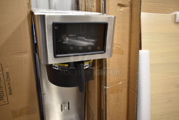 BRAND NEW SCRATCH AND DENT! Grindmaster Cecilware PBC-1V Stainless Steel Commercial Countertop Coffee Machine w/ Hot Water Dispenser and Poly Brew Basket. 208-240 Volts, 1 Phase.  - Image 3 of 9
