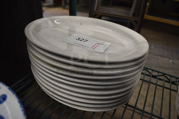 11 White Ceramic Oval Plates. 11.5x9x1. 11 Times Your Bid! - Image 2 of 3
