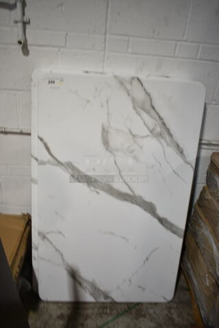 3 BRAND NEW SCRATCH AND DENT! Marble Pattern Tabletops. 3 Times Your Bid!