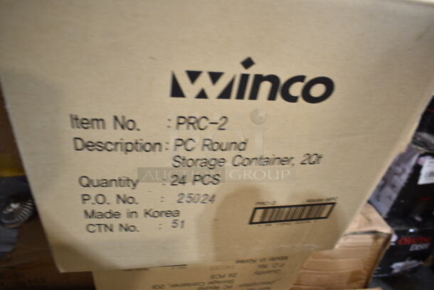 PALLET LOT of 27 BRAND NEW! Items/Boxes Including 2 Box Winco TBH-18 18" Table Number Holders, KC-01-4P Cleaver Sets, Winco WOK-36 16" Chinese Wok, Winco Stacking Booster Seat, F-KS-6016, ALRK-EW, Winco PRC-2 Round Storage Container, Winco Chafers, Metal Steam Pot Insert. 27 Times Your Bid!  - Image 11 of 12