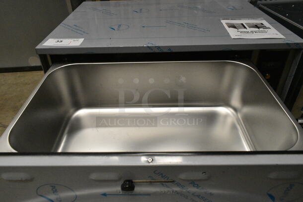 BRAND NEW SCRATCH AND DENT! 2024 ServIt 423WDSFS1 Stainless Steel Commercial Single Freestanding Drawer Warmer. 120 Volts, 1 Phase. Tested and Working! - Image 6 of 7
