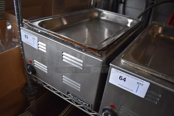2010 Adcraft FW-1200WF Stainless Steel Commercial Countertop Food Warmer. 120 Volts, 1 Phase. 14.5x23x9. Tested and Working! - Image 2 of 5