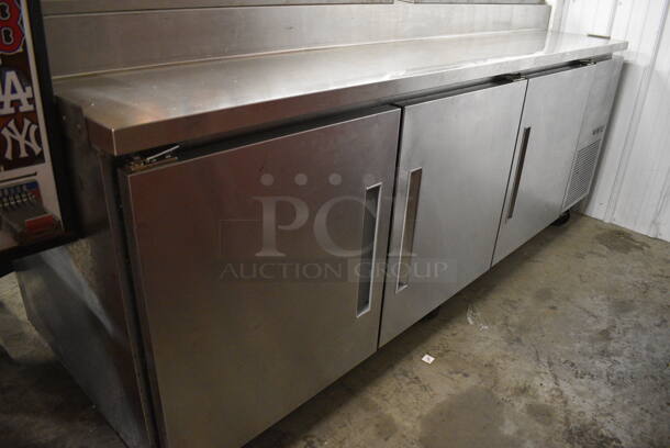 Kairak Model EDFT90 Stainless Steel Commercial Prep Table on Commercial Casters. 115 Volts, 1 Phase. 93x33x46. Tested and Working! - Image 12 of 12