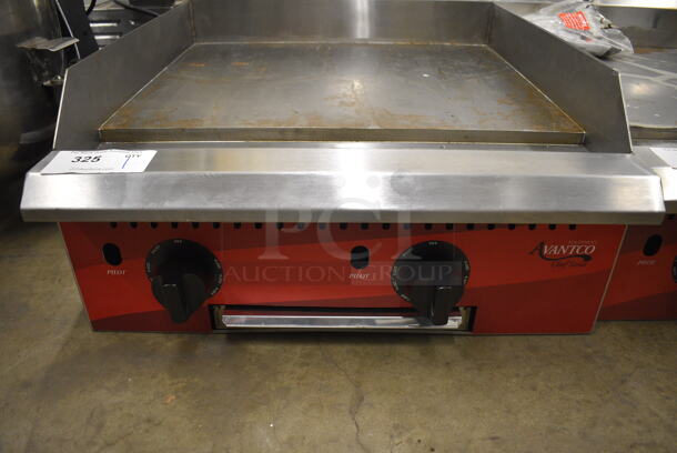 2021 Avantco 177CAG24TG Stainless Steel Commercial Countertop Natural Gas Powered Flat Top Griddle. 24x29x12 - Image 4 of 8