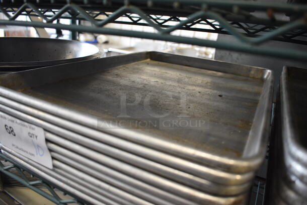 10 Metal Half Size Baking Pans. 13x18x1. 10 Times Your Bid! - Image 2 of 3
