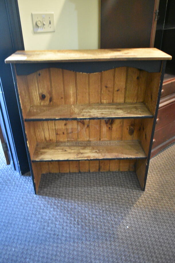 Wooden Bookshelf. (check in)  - Image 2 of 5