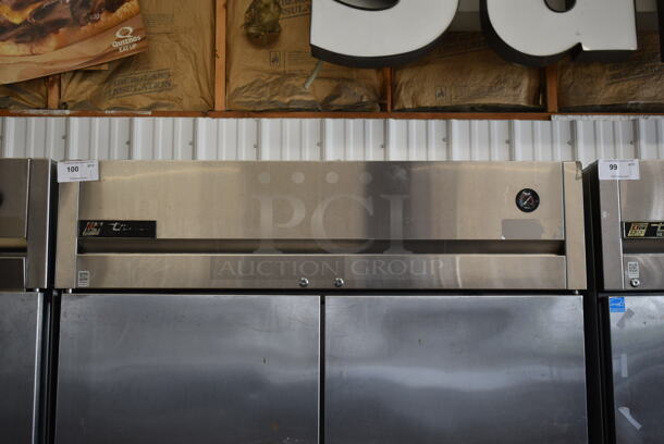 2015 True TG2R-2S ENERGY STAR Stainless Steel Commercial 2 Door Reach In Cooler w/ Poly Coated Racks on Commercial Casters. 115 Volts, 1 Phase. Tested and Working! - Image 2 of 8