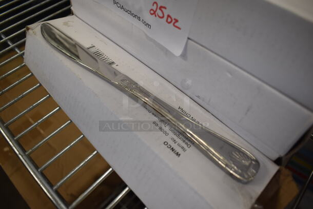 25 Boxes of 12 BRAND NEW! Winco 0006-08 Stainless Steel Toulouse Dinner Knives. 9". 25 Times Your Bid! - Image 2 of 4