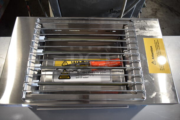 BRAND NEW SCRATCH AND DENT! 2022 Hoocoo IBG-18 Stainless Steel Commercial Countertop BBQ Barbecue Grill. 110 Volts, 1 Phase. Tested and Working! - Image 8 of 10