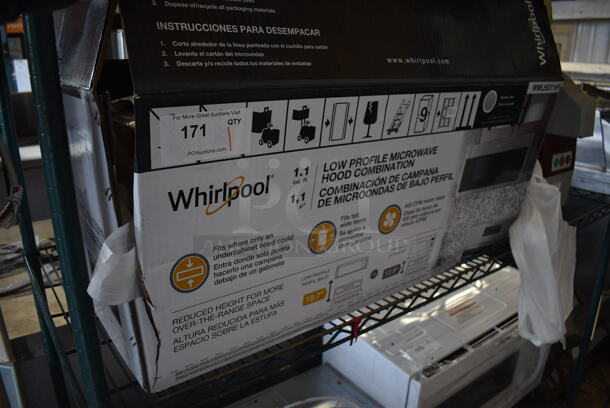 BRAND NEW IN BOX! Whirlpool WML55011HS Stainless Steel Under Cabinet Mount Microwave. 31x19x13 - Image 7 of 8