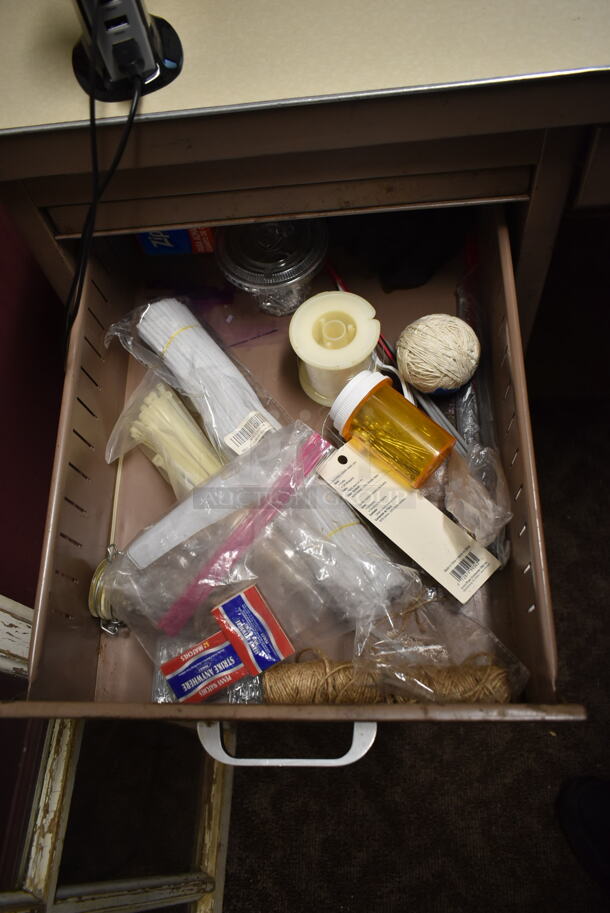 ALL ONE MONEY! ROOM LOT of Various items Including Office Chair and Desk. Does Not Include Computer. BUYER MUST REMOVE. (dish room) - Image 9 of 9