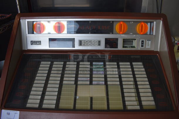 AMI Metal Commercial Floor Style Jukebox. 41x27x54. Tested and Powers On - Cannot Test Without Key - Image 4 of 7