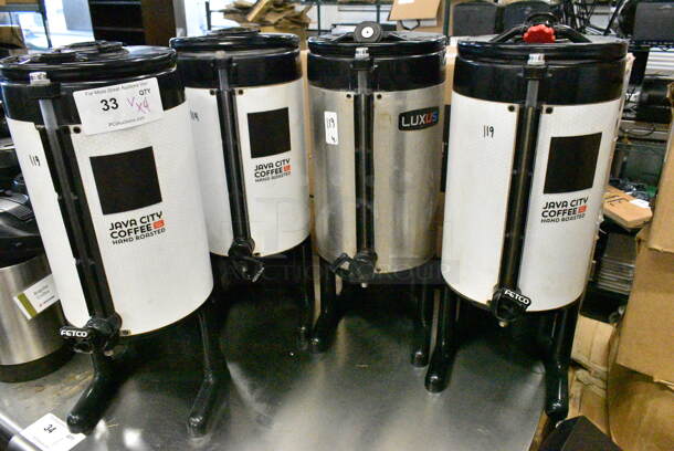4 Luxus Stainless Steel Coffee Server Satellite. 4 Times Your Bid!  - Image 1 of 12