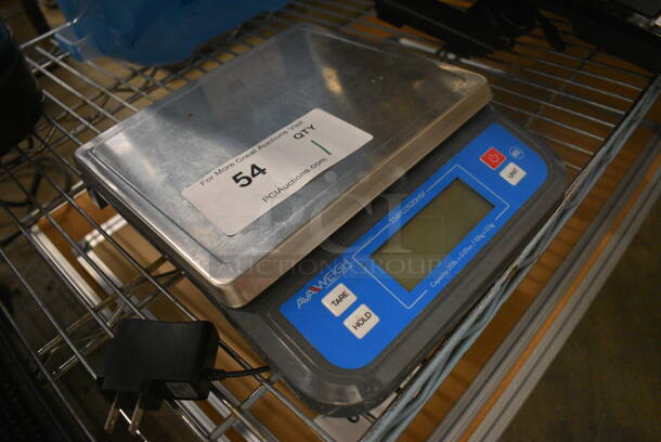 AvaWeigh Stainless Steel Commercial Countertop Food Portioning Scale. 9x10.5x2. Tested and Working! - Image 3 of 4