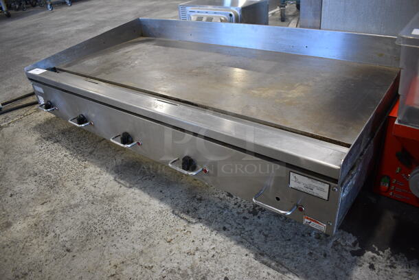Stainless Steel Commercial Countertop Electric Powered Flat Top Griddle. 208 Volts, 3 Phase. 60x33x16 - Image 3 of 6