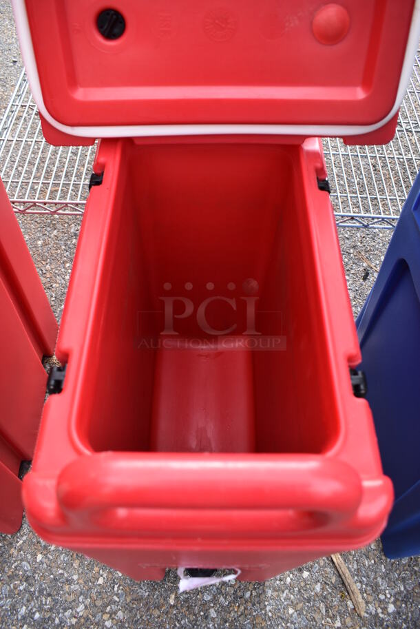 2 Cambro 500LCD Red Poly Insulated Beverage Holder Dispensers. 9x16.5x24. 2 Times Your Bid! - Image 8 of 12
