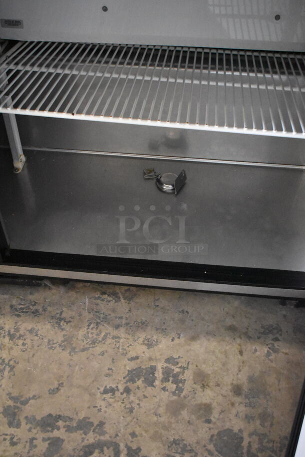 True TSSU-60-16 Stainless Steel Commercial Sandwich Salad Prep Table Bain Marie Mega Top on Commercial Casters. 115 Volts, 1 Phase. Tested and Does Not Power On - Image 7 of 8