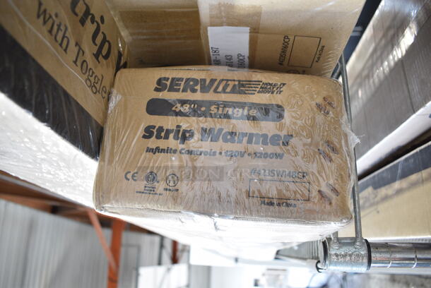 BRAND NEW IN BOX! ServIt 423SWI48CP Stainless Steel Commercial 48" High Wattage Strip Warmer with Infinite Controls. 120 Volts, 1 Phase. - Image 3 of 4