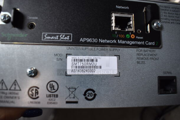 APC SMT750RM2U Smart UPs Rack Unit. 17x16x3.5 - Image 4 of 6