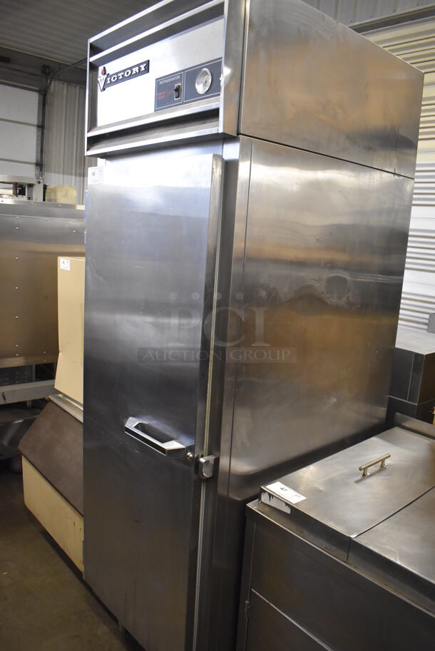 Victory RS-1D-S7 Stainless Steel Commercial Single Door Reach In Cooler. 115 Volts, 1 Phase. 27x35x84. Tested and Does Not Power On - Image 3 of 6