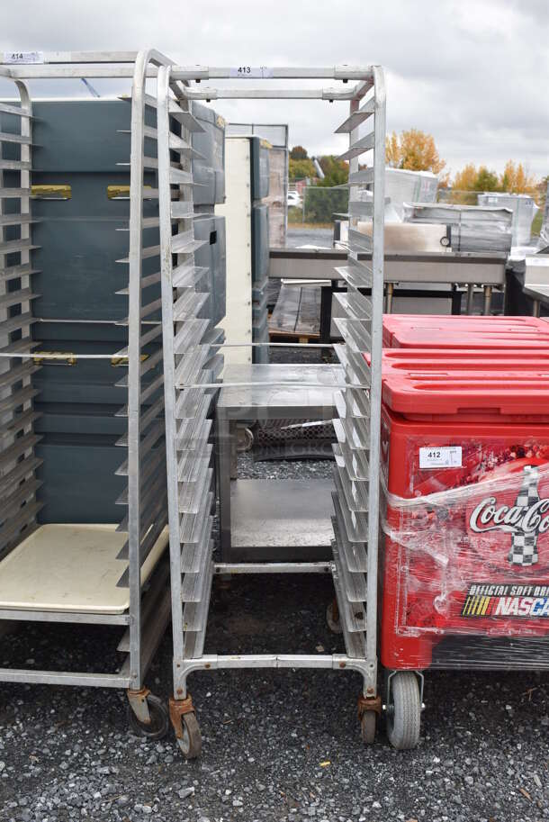 Metal Commercial Pan Transport Rack on Commercial Casters. 20.5x27x68 - Image 2 of 6