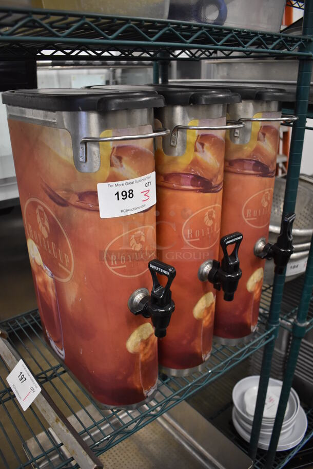 3 Stainless Steel Commercial Beverage Holder Dispensers. 6x17x22. 3 Times Your Bid! - Image 2 of 4