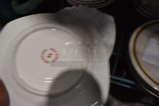 4 White Ceramic Saucers. 6x6x1. 4 Times Your Bid! - Image 2 of 3