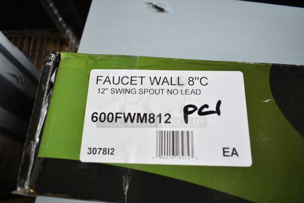BRAND NEW SCRATCH AND DENT! Regency 600FWM812 Wall Mount Faucet with 8" Centers and 12" Swing Spout - Image 4 of 4