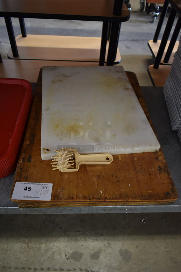 ALL ONE MONEY! Lot of Various Items Including Poly Trays and Cutting Boards - Image 4 of 4