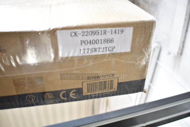 BRAND NEW IN BOX! Avantco 177SW72TCP Stainless Steel Commercial 72" High Wattage Strip Warmer with Toggle Controls. 120 Volts, 1 Phase. - Image 4 of 4