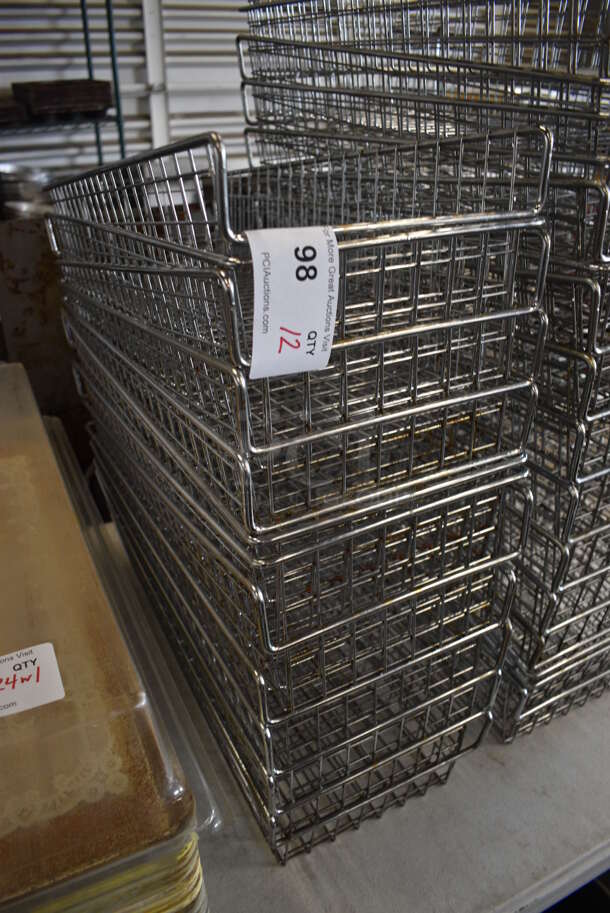 12 Metal Wire Baskets. 9x24x5. 12 Times Your Bid! - Image 3 of 3