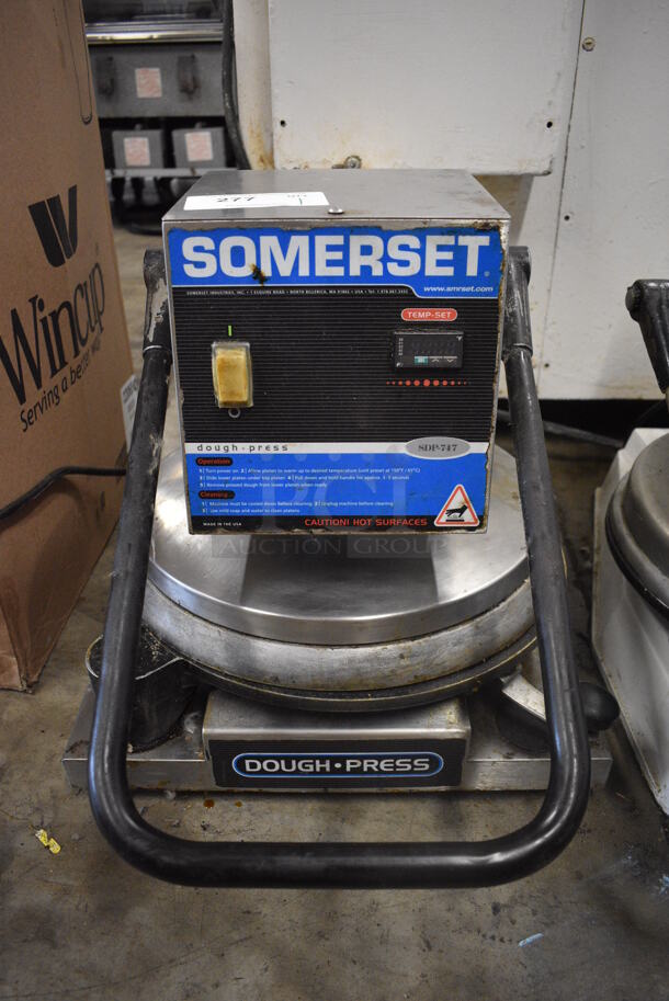 Somerset Model SDF-24 Metal Commercial Countertop Dough Press. 120 Volts, 1 Phase. 19x32x21. Tested and Does Not Power On - Image 1 of 7