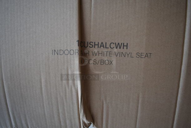 20 BRAND NEW SCRATCH AND DENT! Lancaster Table & Seating 164CUSHALCWH Alloy Series White Vinyl Cushion for Alloy Chairs. 20 Times Your Bid! - Image 2 of 5