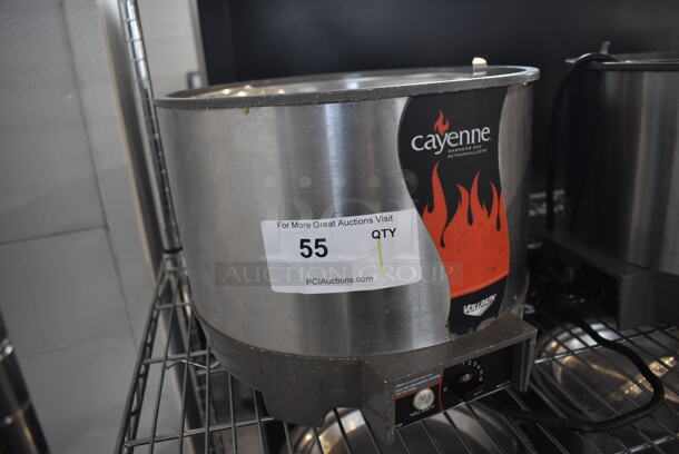 Vollrath Cayenne HS-11 Stainless Steel Commercial Countertop Soup Kettle Food Warmer w/ Lid. Does Not Have Drop In. 120 Volts, 1 Phase. Tested and Working! - Image 3 of 6