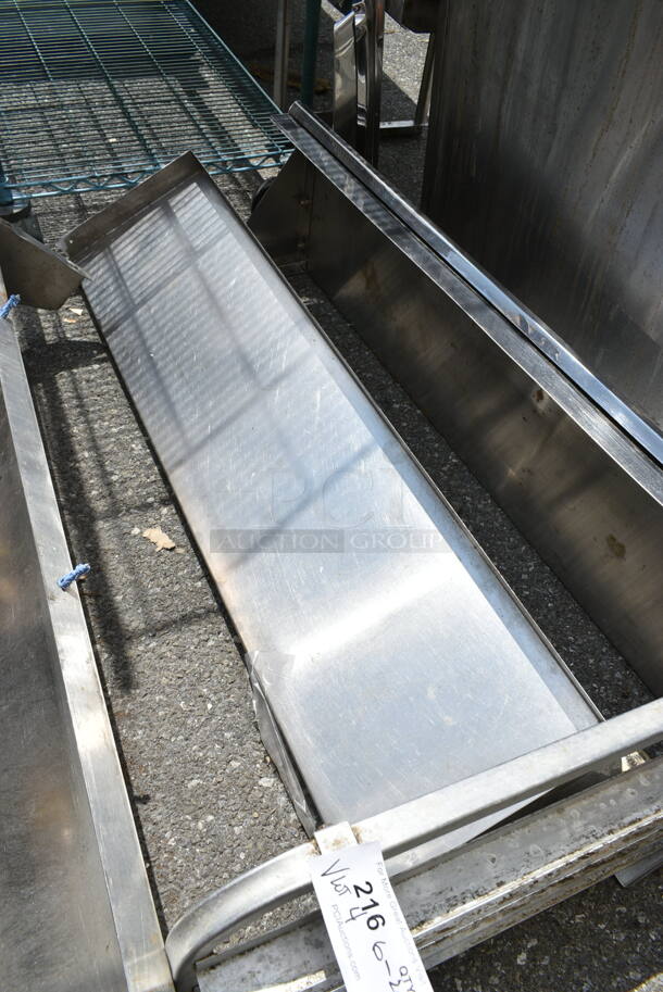 4 Items; Metal Pan Rack and 3 Metal Wall Mount Shelves. Includes 51.5x10.5x10, 23x20.5x15. 4 Times Your Bid! - Image 3 of 5